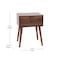 Flash Furniture Dark Walnut One Drawer Nightstand or Accent Table EM-0319-WAL-GG - alternate 2